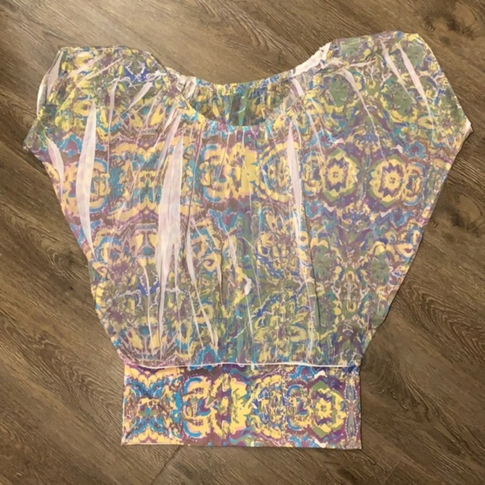 Charlotte Russe Bohemian Sheer Blouse